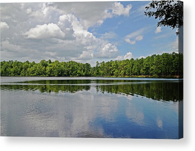 Lake Acrylic Print featuring the photograph Peaceful by Linda Brown