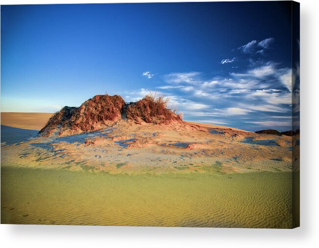 Landscapes Acrylic Print featuring the photograph Peaks of Jockey's Ridge by Donald Brown