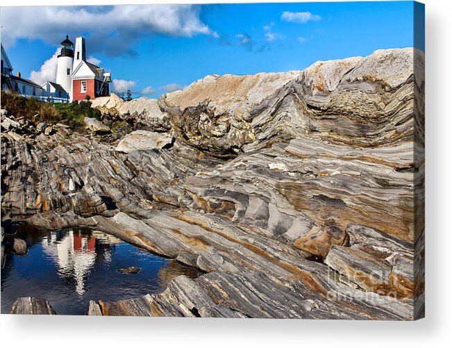 Maine Acrylic Print featuring the photograph Pemaquid Point by Karin Pinkham