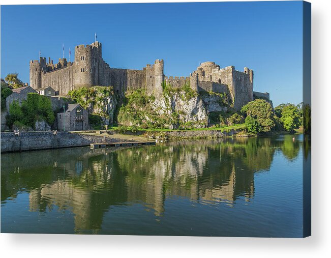 Wales Acrylic Print featuring the photograph Pembroke Castle by ReDi Fotografie