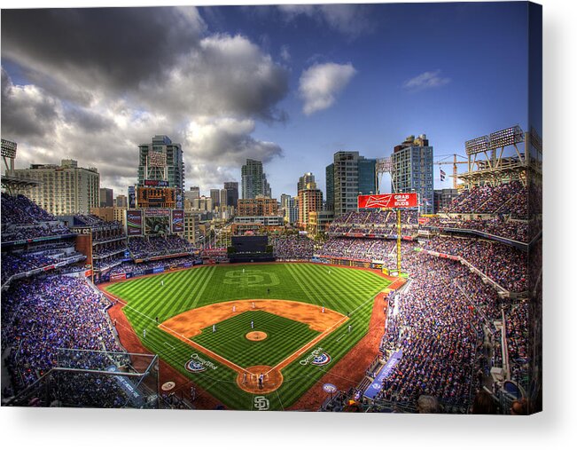 Petco Park Acrylic Print featuring the photograph Petco Park Opening Day by Shawn Everhart