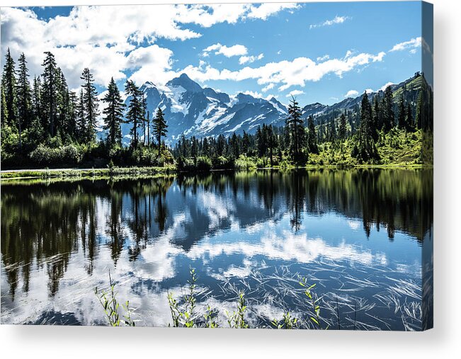 Picture Lake Acrylic Print featuring the photograph Picture Lake by Tom Cochran