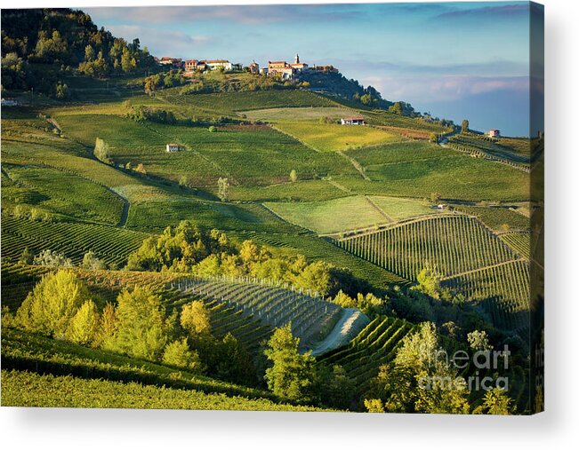 Italy Acrylic Print featuring the photograph Piemonte Countryside by Brian Jannsen