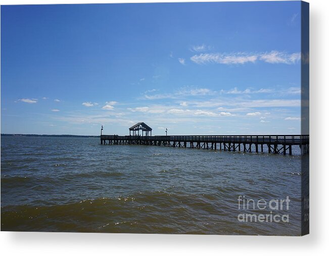 Lake Acrylic Print featuring the photograph Pier by Jimmy Clark