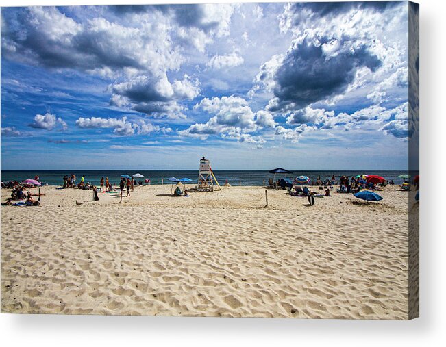 Pike's Acrylic Print featuring the photograph Pike's Beach Typical Summer Day by Robert Seifert