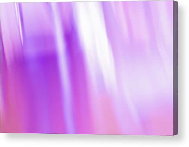 Abstract Acrylic Print featuring the painting Pink Flamingo Abstract by Laura Fasulo