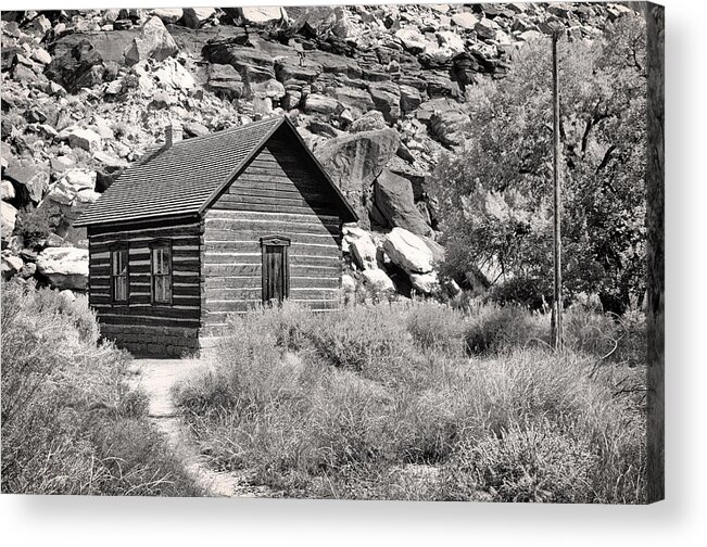 Pioneer Acrylic Print featuring the photograph Pioneer Schoolhouse by Nicholas Blackwell