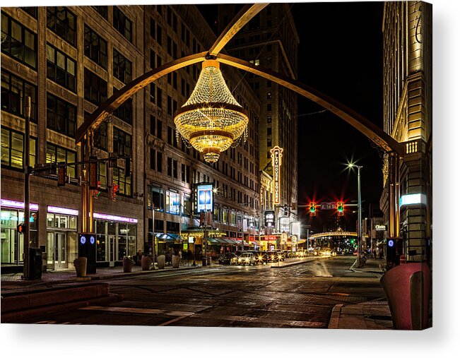 Playhouse Square Acrylic Print featuring the photograph Playhouse Square by Dale Kincaid