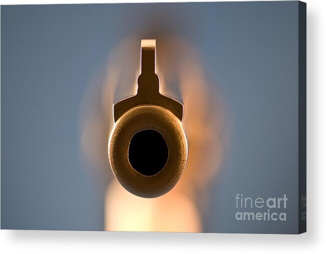 Point Acrylic Print featuring the photograph Point Blank by Charles Dobbs