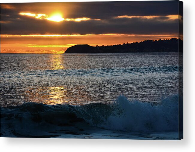 California Acrylic Print featuring the photograph Point Dume Sunset by Kyle Hanson