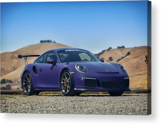 Cars Acrylic Print featuring the photograph #Porsche #GT3RS #Ultraviolet by ItzKirb Photography