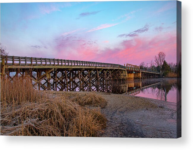 Port Republic Acrylic Print featuring the photograph Port Republic Nacote Creek Bridge by Kristia Adams