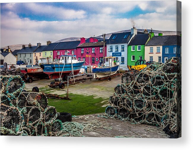 Landscape Acrylic Print featuring the photograph Portmagee Harbor by W Chris Fooshee