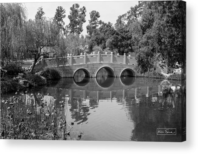 Black And White Acrylic Print featuring the photograph Positive Strength by Kim Sowa