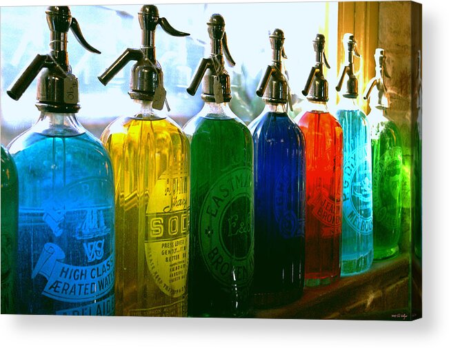 Food And Beverage Acrylic Print featuring the photograph Pour Me a Rainbow by Holly Kempe