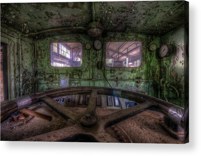 German Acrylic Print featuring the photograph Power station train by Nathan Wright