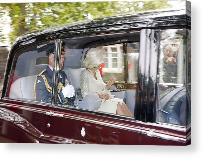 Royal Acrylic Print featuring the photograph Prince Charles and Camilla by KG Thienemann