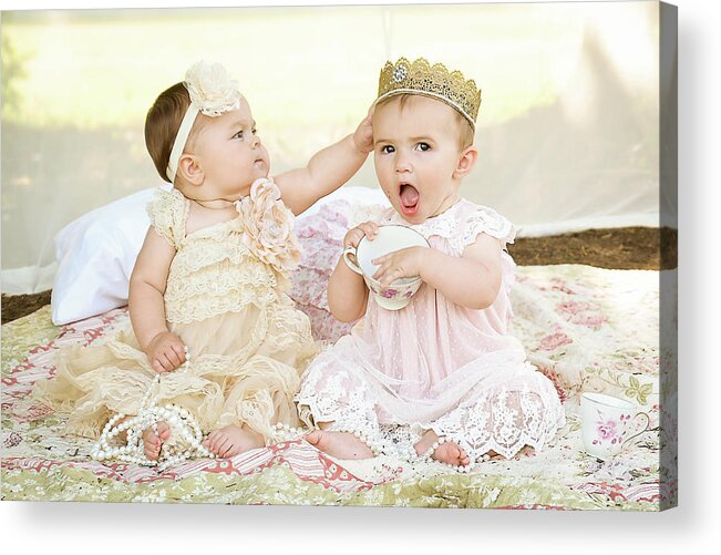 Tea Party Acrylic Print featuring the photograph Princess Tea Party by Cynthia Wolfe