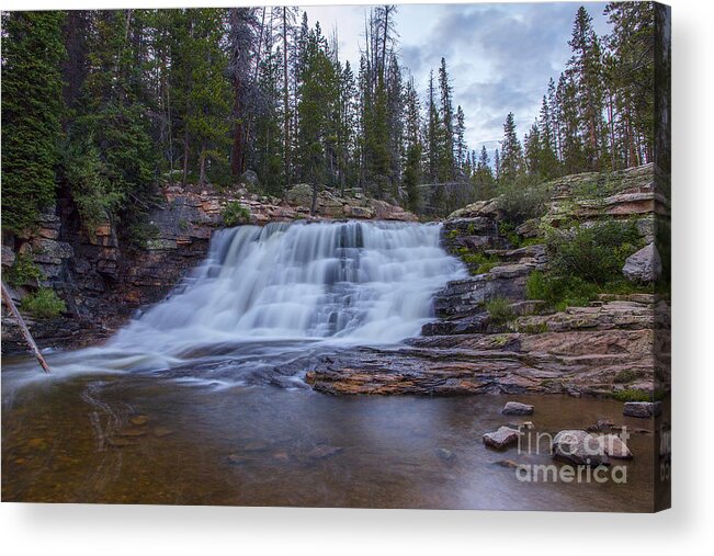 Provo Acrylic Print featuring the photograph Provo River Falls by Spencer Baugh