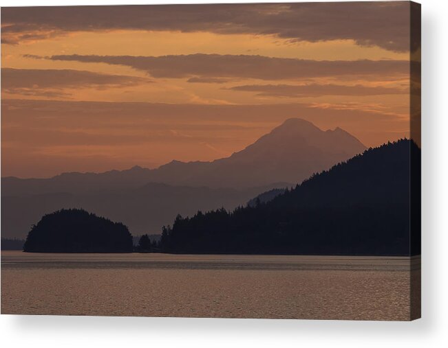 Lopez Island Acrylic Print featuring the photograph Puget Sound Sunrise by Matt McDonald