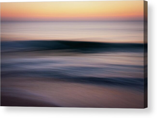 Abstract Acrylic Print featuring the photograph Purple Waves by R Scott Duncan