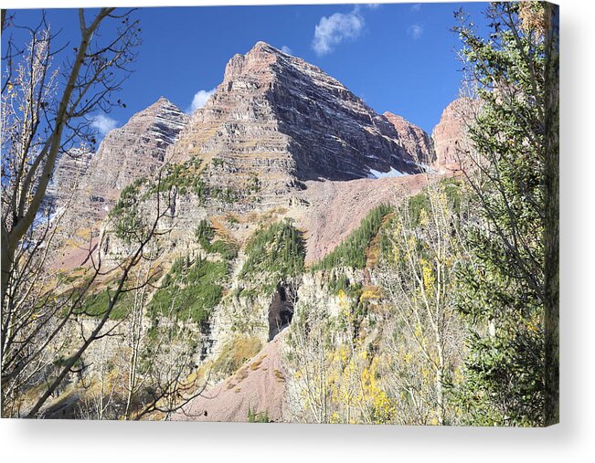 Colorado Acrylic Print featuring the photograph Pyramidal Peaks by Eric Glaser