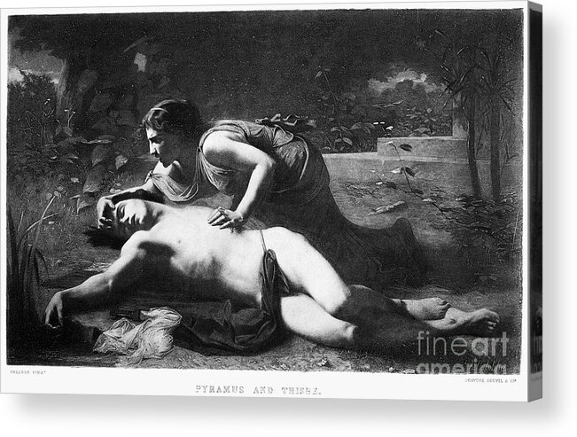 1875 Acrylic Print featuring the photograph Pyramus And Thisbe by Granger