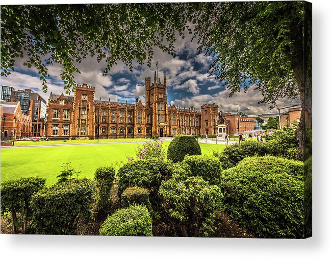 Dublin Acrylic Print featuring the photograph Queens University by Bill Howard