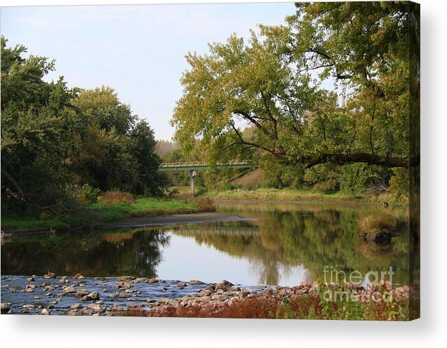 River Acrylic Print featuring the photograph Quiet River by Yumi Johnson