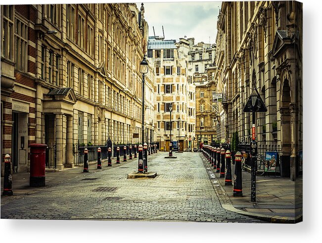 April 2015 Acrylic Print featuring the photograph Quiet Street Bishopsgate by Nicky Jameson