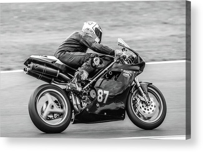 Sports Bike Images Acrylic Print featuring the photograph Racing Duke by Ed James