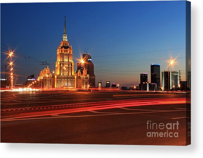Architecture Acrylic Print featuring the photograph Radisson by Iryna Liveoak