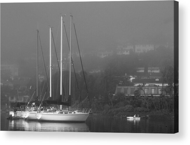 Sailing Acrylic Print featuring the photograph Raft Up by David Shuler