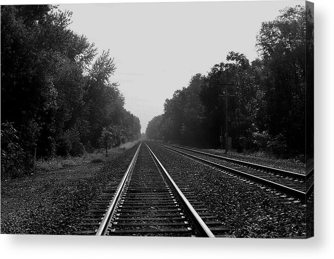 Railroad Acrylic Print featuring the photograph Railroad to Nowhere by Trish Tritz