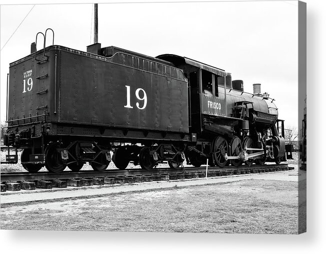 Frisco Acrylic Print featuring the photograph Railway Engine in Frisco by Nicole Lloyd