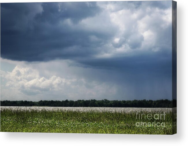 Rend Lake Acrylic Print featuring the photograph Rain Cloud by Andrea Silies