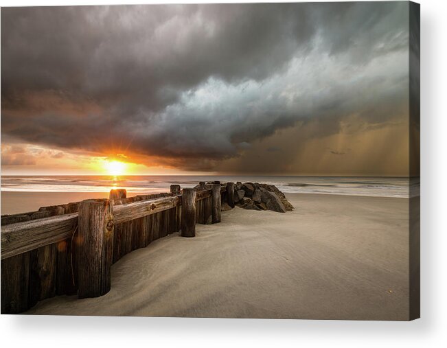 Pawleys Island Acrylic Print featuring the photograph New beginnings, Pawleys Island Sunrise by Ivo Kerssemakers