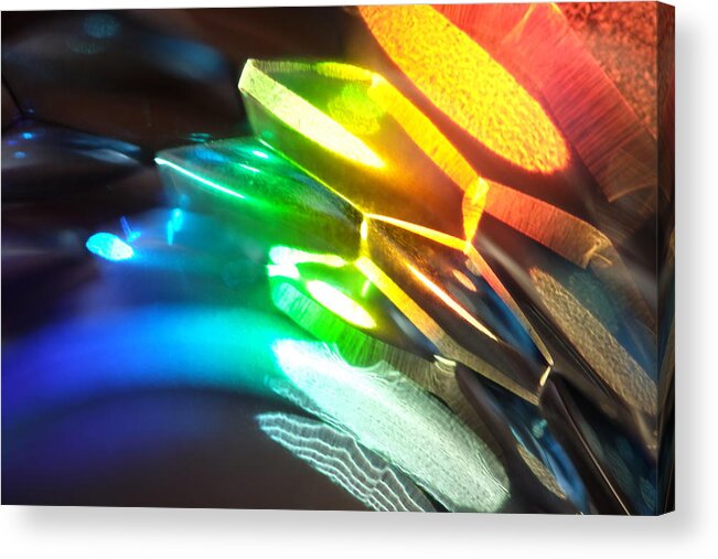 Rainbow Acrylic Print featuring the photograph Rainbow Art by Hartmut Knisel