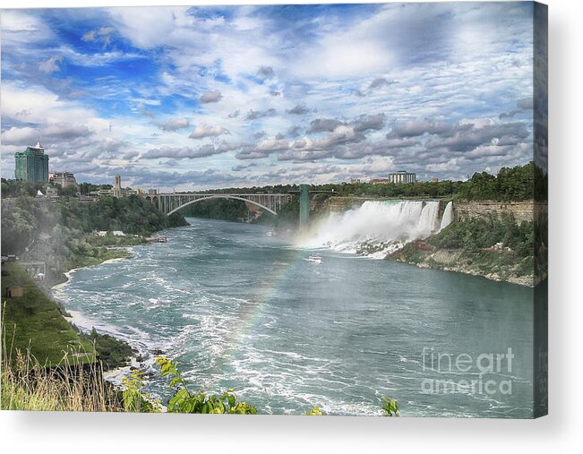 Rainbow Bridge Acrylic Print featuring the photograph Rainbow Bridge by Teresa Zieba