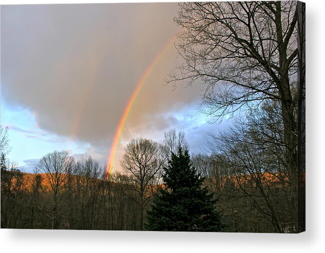 Photograph Acrylic Print featuring the photograph Rainbow Brightest 1 by Cliff Spohn