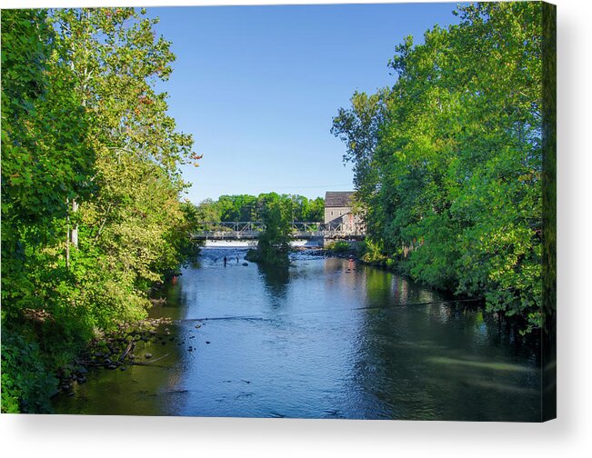 The Acrylic Print featuring the photograph Raritan River - Clinton New Jersey by Bill Cannon