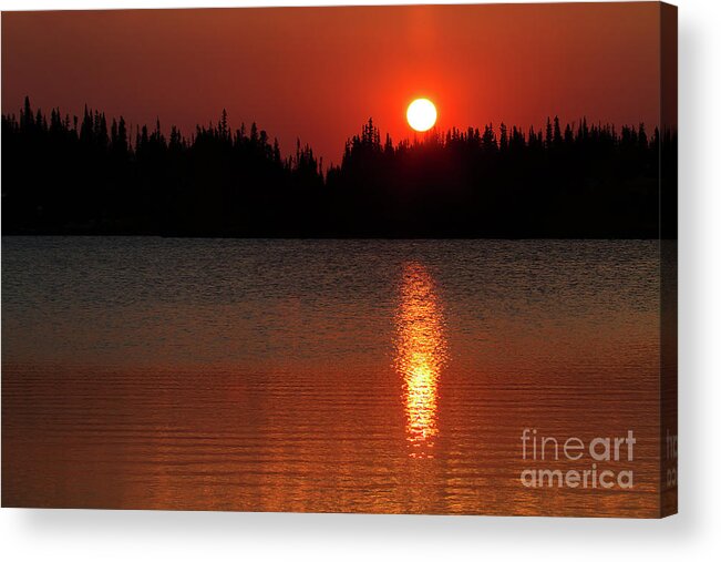 Sunrises Acrylic Print featuring the photograph Red Dawn by Jim Garrison
