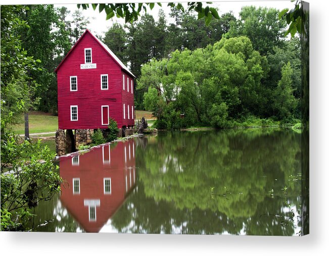 Atlanta Acrylic Print featuring the photograph Red Mill by Kenny Thomas
