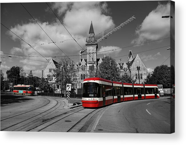 Streetcar Acrylic Print featuring the photograph Red Rocket 43c by Andrew Fare