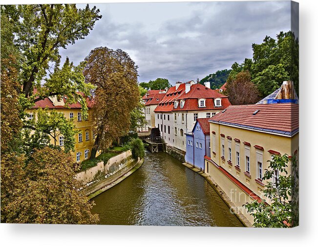 Prague Acrylic Print featuring the photograph Red Roofs Of Prague by Madeline Ellis