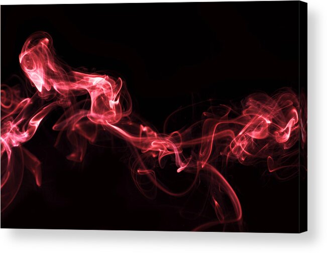 Smoke Acrylic Print featuring the photograph Red Vapor by Lawrence Knutsson
