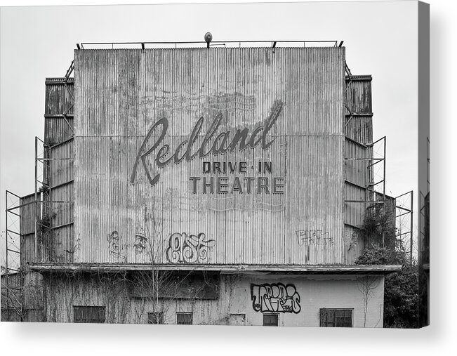 Redland Texas Drive In Acrylic Print featuring the photograph Redland Texas Drive In by Steven Michael