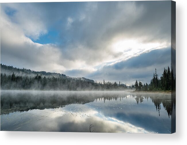 Reflection Lake Acrylic Print featuring the photograph Reflections on Reflection Lake 5 by Greg Nyquist