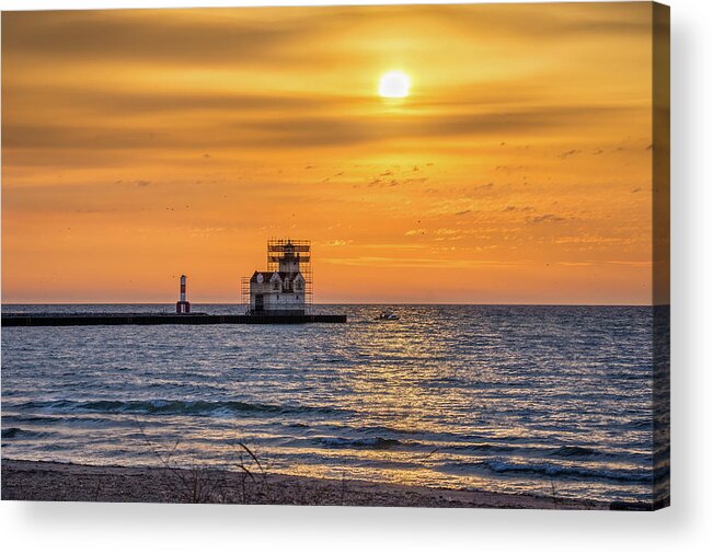 Lighthouse Acrylic Print featuring the photograph Rehabilitation Rising by Bill Pevlor