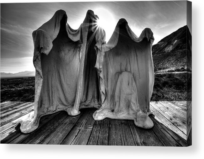 Death Valley Acrylic Print featuring the photograph Rhyolite Ghosts by David Andersen